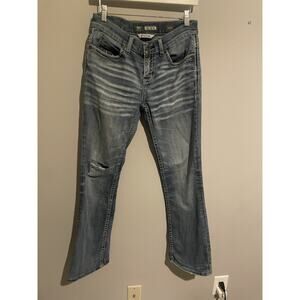 BKE Denim Jeans‎ Aiden Boot Leg Denim Distressed Destroyed 29R